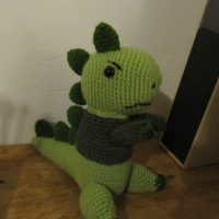 Angry Green Dinosaur